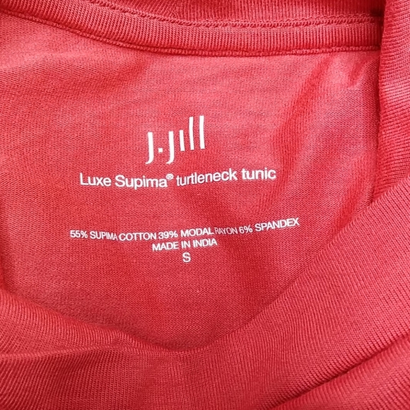 J.Jill Luxe Supima Turtleneck Tunic Sz S - Picture 4 of 6